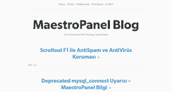 Desktop Screenshot of blog.maestropanel.com