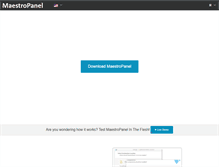 Tablet Screenshot of maestropanel.com